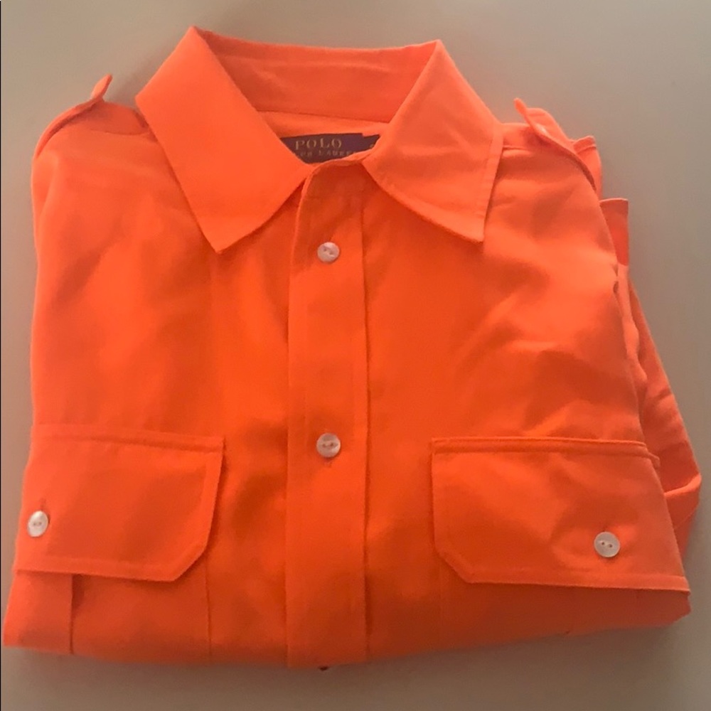 Neon Silk Shirt Dress - Polo Ralph Lauren